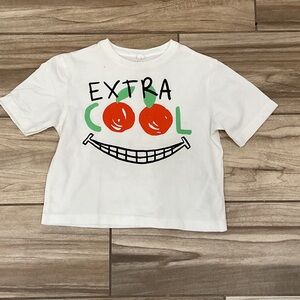 Stella McCartney Kids 'Extra Cool' White Graphic Tee